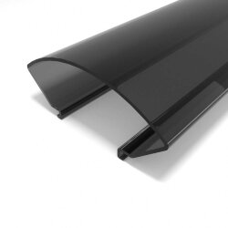 Рассеиватель поликарбонатный для профиля круглый LC-LRM-BL31-2 чёрный