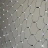 Светодиодная Сеть с Колпачком 2 x 3 м Белая 220В, 384 LED, Провод Черный ПВХ, IP65. Фото 2.