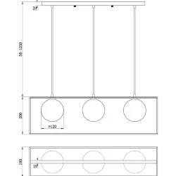 Подвесной светильник Freya FR5113PL-03G (Золото)