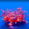 ULD-S1000-100-DTA RED IP20 Гирлянда светодиодная, 10м, 100 светодиодов, Красный свет, Провод прозрачный - фото 1