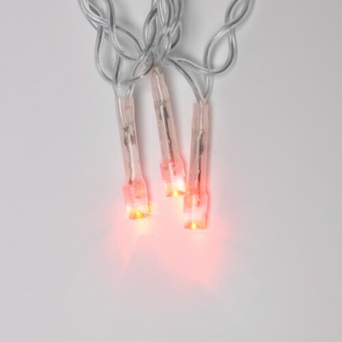 ULD-S1000-100-DTA RED IP20 Гирлянда светодиодная, 10м, 100 светодиодов, Красный свет, Провод прозрачный - фото 2
