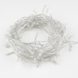 ULD-S1000-100-DTA RED IP20 Гирлянда светодиодная, 10м, 100 светодиодов, Красный свет, Провод прозрачный