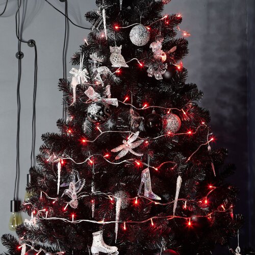 ULD-S1000-100-DTA RED IP20 Гирлянда светодиодная, 10м, 100 светодиодов, Красный свет, Провод прозрачный - фото 4