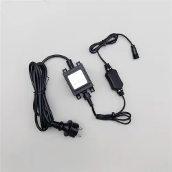 Трансформатор 30W с Выпрямителем для Нитей 24В, до 600 LED, Провод Черный Каучук, IP65