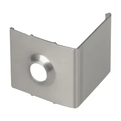 Комплект креплений (для профиля 16×16) 10 шт., ALM008MT (Хром)