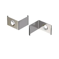 Комплект креплений (для профиля 16×16) 10 шт., ALM008MT (Хром)