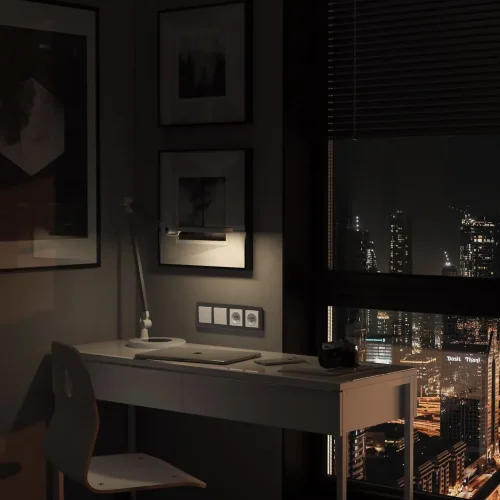 Рамка из акрила на 4 поста Acrylic графит W0042704 - фото 2