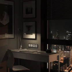 Рамка из акрила на 4 поста Acrylic графит W0042704