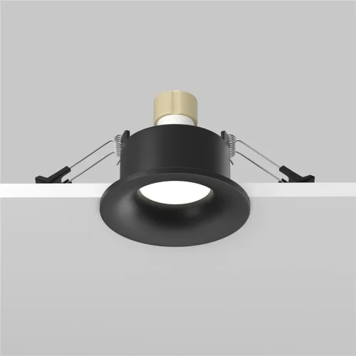 Встраиваемый светильник Slim GU10 x 10Вт IP 44 (Черный) - фото 4