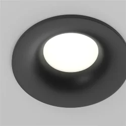 Встраиваемый светильник Изящность / Slim 1*GU10 10 Вт IP 44 (Черный) DL027-GU10-B