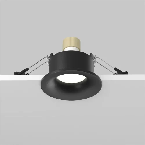 Встраиваемый светильник Изящность / Slim 1*GU10 10 Вт IP 44 (Черный) DL027-GU10-B - фото 4