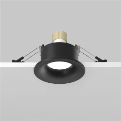 Встраиваемый светильник Изящность / Slim 1*GU10 10 Вт IP 44 (Черный) DL027-GU10-B