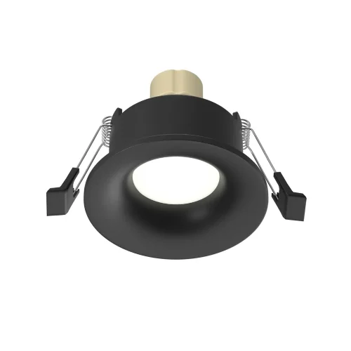 Встраиваемый светильник Изящность / Slim 1*GU10 10 Вт IP 44 (Черный) DL027-GU10-B - фото