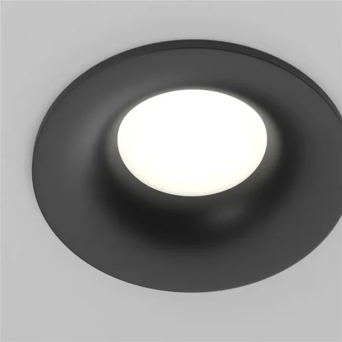 Встраиваемый светильник Изящность / Slim 1*GU10 10 Вт IP 44 (Черный) DL027-GU10-B - фото 2