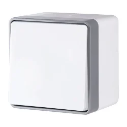 Выключатель одноклавишный влагозащищенный Gallant белый W5010201