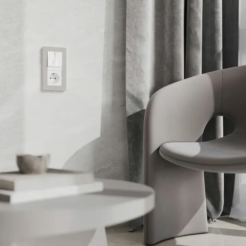 Розетка с заземлением (белая) W1171001 - фото 6