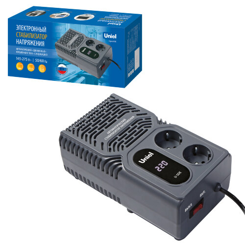 U-SDE 1000W Стабилизатор напряжения серии Constant, 1000ВА, Настольный, TM Uniel - фото 7