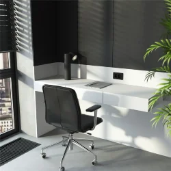 Рамка из поликарбоната для двойной розетки Stark черный W0081808