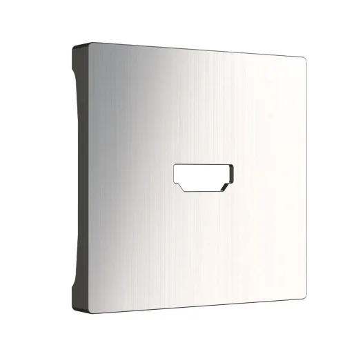 Накладка для розетки HDMI (глянцевый никель) WL02-HDMI-CP - фото