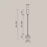 Подвесной светильник Пространство / Area 3000К 12Вт (Латунь) MOD295PL-L20BS3K - фото 10
