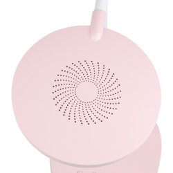 ULM-D150 15W-3000-6500K-DIM PINK Светильник настольный светодиодный с подставкой под телефон и канцелярские принадлежности, С ночной подсветкой, Сенсорный выключатель, Диммер, Розовый, TM Uniel