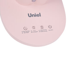 ULM-D150 15W-3000-6500K-DIM PINK Светильник настольный светодиодный с подставкой под телефон и канцелярские принадлежности, С ночной подсветкой, Сенсорный выключатель, Диммер, Розовый, TM Uniel