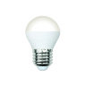 LED-G45-6W/3000K/E27/FR/SLS Лампа светодиодная. Форма "шар", матовая. Теплый белый свет (3000K) ТМ Volpe - фото