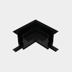 Коннектор угловой горизонтальный для встраиваемого глубокого шинопровода SY-LINK под гипсокартон, SY-LINK-CNLV-T1-BL 013606