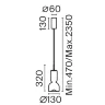 Подвесной светильник Руда / Ore (Латунь) FR5636PL-L6AM1 - фото 17