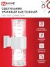 Светильник уличный настенный двусторонний НБУ ART-2хA60-WH алюминиевый белый IP54 IN HOME - Фото 2