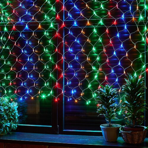 ULD-N2520-240-DTA MULTI IP20 Сетка светодиодная с контроллером, 240 светодиодов, 2.5х2 м, разноцветная, IP20, провод прозрачный - фото 6