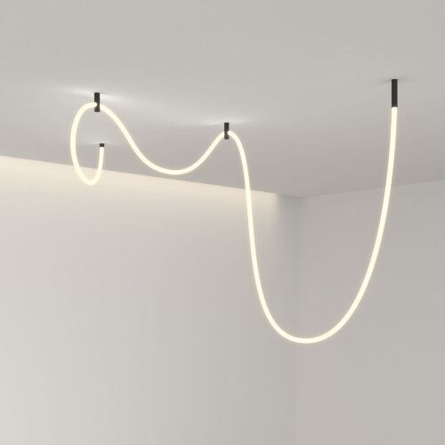 Гибкий неон 336Led 12W IP20 3000K Full light круглый теплый белый, 5 м - фото 1