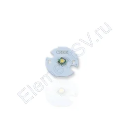 Мощный светодиод XP-E star DC138 (3W, 3,1V, Warm White, 16mm)