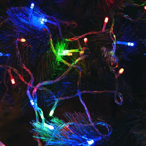 ULD-S0280-020-DTA MULTI IP20 Гирлянда светодиодная с контроллером, 20 светодиодов, 2.8 м, разноцветная, IP20, провод прозрачный. - фото 8