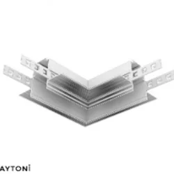 Коннектор угловой Exility встраиваемый под ГКЛ 12,5мм, белый (Белый)