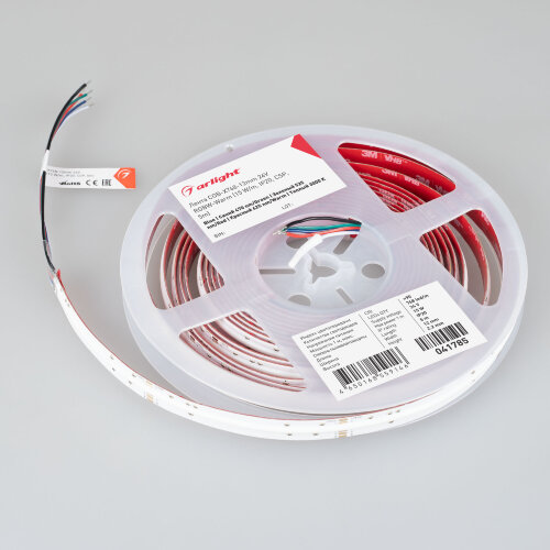 Светодиодная лента COB-X768-12mm 24V RGBW-Warm (15 W/m, IP20, CSP, 5m) (Arlight, 5 лет) - фото 5