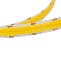 Светодиодная лента COB, 600 chip/m, теплая 3000К, 24V, 24W/m, CRI>90, P12, IP20, A251