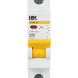 Выключатель автоматический модульный 1п C 40А 4.5кА ВА47-29 KARAT IEK MVA20-1-040-C