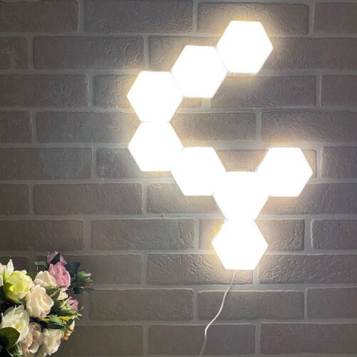 ULM-H77-3.5W-4000K WHITE SET4 Светильник светодиодный модульный, в составе набора из 4 шт, Сенсорный, Белый свет 4000К, БП в-к, 400Лм, TM Uniel - фото 11