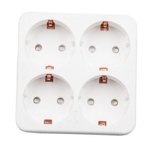 S-GES4-16S WHITE Разветвитель сетевой, с-з, 4 гнезда, 16А, 3500Вт, Белый - фото 4