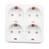 S-GES4-16S WHITE Разветвитель сетевой, с-з, 4 гнезда, 16А, 3500Вт, Белый - фото 4