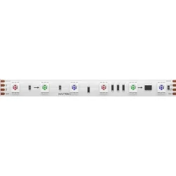 Светодиодная лента 24В 5050 14,4Вт/м 5м IP 20 Адресная (SPI) Цветная (RGB) 201246 (Белый) 201246