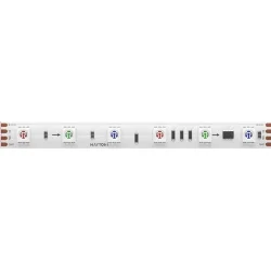Светодиодная лента 24В 5050 14,4Вт/м 5м IP 20 Адресная (SPI) Цветная (RGB) 201246 (Белый) 201246