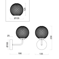 Настенный светильник (бра) Freya FR8016WL-01BBS (Черный)