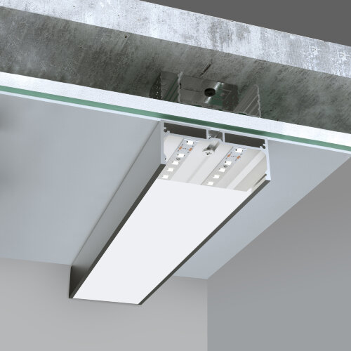 Профиль с экраном SL-LINE-7532-2000 ANOD (Arlight, Алюминий) - фото 3