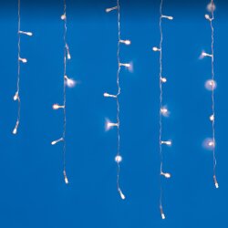 ULD-B20007-480-DTA-RC WARM WHITE IP44 Бахрома светодиодная, 20м, С пультом, 480 светодиодов, Теплый белый свет, Провод прозрачный