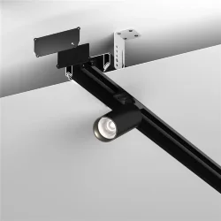 Алюминиевый профиль ниши скрытого монтажа в натяжной потолок 99x40 (Черный)