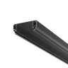 Алюминиевый профиль ниши скрытого монтажа в натяжной потолок 99x40 (Черный) ALM-9940-SC-B-2M - фото
