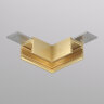 TR5731-SB Угловой элемент для трека SHINE BASE 90° потолок-потолок, сатинированная латунь, алюминий.