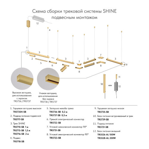 Трековый светильник Denkirs SHINE BASE | ШАЙН БЕЙС TR5731-SB. Фото 4